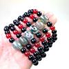 Pulseira de ágata do Tibete nove olhos contas do Céu pulseira três olhos contas do Céu vintage contas antigas do Céu calcedônia contas cilíndricas atacado