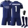 2024-25 Nuevo Traje Deportivo 10 Dembele Ropa de Fútbol de Club 30 Messi París Tres de Visitante