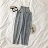 Pantalones de Peto de Mezclilla de Primavera Sueltos Estilo Mori para Mujer Pantalones de Mujer 2024 Nuevos Estilo Coreano Versátiles Estudiantes Lindos Pantalones de Peto
