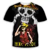 Camiseta de manga corta con estampado digital 3D de una pieza con explosiones transfronterizas de verano para hombre, comercio exterior europeo y americano, venta al por mayor