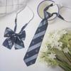Pajarita de escarabajo Patrón de estudiante Cuadros Corona Corbata Estilo universitario para mujer Corbata escolar JK