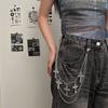 Estilo Punk Vintage Colgante de Cruz Apilado Multicapa Cadena para la Cintura Pantalones Jeans Accesorios Metálicos Chica Dulce Fresca Picante de Moda