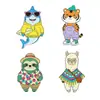 Ímãs de Geladeira de Borracha Macia de PVC Personalizados com Fotos, Ímãs de Geladeira Magnéticos de Silicone Criativos 3D de Desenho Animado, Presentes de Feriado Feitos Sob Medida