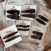Grampo de Cabelo com Estampa de Leopardo Coreano, Presilha Lateral de Alto Padrão e Exquisite, Presilha para Franja com Combinação de Cores, Presilha para Cabelo da Testa, Acessório de Cabelo Grampo