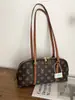 Bolsa Feminina de Verão 2026 Vintage Leve Luxo Transfronteiriça Bolsa Bowling Bolsa de Mão Ombro Transversal Bolsa Mensageira Bolsa Tendência