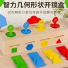 Serie Montessori Materiales Didácticos para Reconocimiento de Formas Geométricas, Juguetes Educativos de Iluminación, Bloques de Construcción de Emparejamiento Transfronterizos para Educación Temprana Infantil