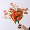 Ramo de Flores Esponjosas de Simulación con Hojas de Eucalipto Hojas de Eucalipto Adecuado para Decoración de Eventos en Casa Decoración de Flores Artificiales Adorno para Sala de Estar