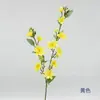 Flor artificial transfronteriza de jazmín de 2 ramas en un solo tallo, fresca y elegante, para fondo de salón de bodas y decoración suave del hogar, venta al por mayor desde el fabricante