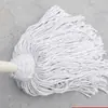 Mop de cabeça redonda antigo mop de fio de algodão cabeça redonda comum especial para limpeza cabo de madeira tira de pano para esfregar o chão mop