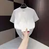 Nueva Camiseta de Manga Corta para Hombre de Verano, Cuello Redondo, Manga Media, Top Casual Versátil de Moda, Color Sólido, Camiseta Elegante para Hombre