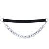 Cinturón perezoso estilo Ins Cadena de metal Cinturón elástico Decorativo para mujer Moda Vestido Traje Abrigo Cadena de cintura