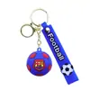 Chaveiro Pingente de Camisa da Copa do Mundo Transfronteiriça Feito de Material Plástico Macio, Chaveiro de Futebol, Brinde para Fãs, Pequenos Presentes