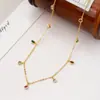 Collar Celebración Cibernética con Borla de Gotas de Agua de Circonita Dulce Cadena de Cuentas de Diamante Brillante para Mujer Cadena para Clavícula Estilo Japonés y Coreano Collar Fresco y Dulce