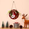 Novas decorações de Natal transfronteiriças, guirlanda, pingente de placa de madeira, adesivo, porta de madeira, pingente de guirlanda de Natal