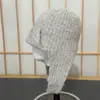 Gorro de Lana Retro Otoño/Invierno con Protección Extendida para las Orejas para Mujer, para Ciclismo, Equitación, con Cordones, Protección contra el Frío, Calidez, Adelgazante del Rostro, Gorro de Punto, Moderno
