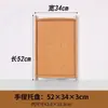 Bandeja para productos de salón de belleza, bandeja de madera, bandeja de frutas de bambú, bandeja de té de bambú, bandeja rectangular para mezclar aceites esenciales