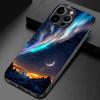 Funda para iPhone 15 con hermosa aurora