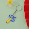 Liga de Zinco Desenho Animado Metal Chaveiro Fofo Anime Pingente de Acrílico Moda Pequeno Presente Chaveiro Personalização