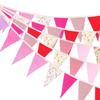 Decoración de habitación, decoración de fiesta, bandera triangular grande de colores, bandera para tirar, poliéster, algodón, impresa, bandera triangular, cuerda, festival, celebración, venta al por mayor