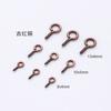 Ojo de Cordero Stud Accesorios Hechos a Mano DIY Colgante de Perla Pegamento de Goteo Metal Tornillo de Cuerno de 9 Caracteres Anillo Colgante Gancho Colgante