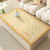 Mantel de Mesa de Comedor Estilo Crema con un Toque de Lujo Ligero y de Alta Gama, Impermeable y a Prueba de Aceite, Mantel sin Lavado, Mantel Rectangular Fresco y Sencillo para Mesa de Café