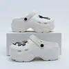 Pantuflas de Exterior de Moda Casual de Punta Cerrada Celebridad de Internet Lindas de Tacón Alto Crocs Transpirables Frescas a la Moda Enfermera