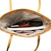 Bolso Casual Retro de Moda para Mujer con Letras Nuevo de PVC para Viajes Diarios Gran Capacidad Bolso de Mano de Moda Simple Bolso Tote