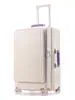 Maleta de Carro Expandible de Apertura Lateral con Ruedas Universales Silenciosas de PC, Tamaño de Cabina de 20 pulgadas, Maleta de Gran Capacidad de 28 pulgadas