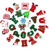 Carta Creativa de Navidad DIY Zuecos Flor Zapato Hebilla Pegamento Suave de PVC Desmontable Zapatos de Jardín Bolso de Playa Hebilla Decorativa