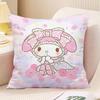Almohada Sanrio Kulomi Gui Dog Linda Niña Corazón Almohada Habitación Dormitorio Cojín para Coche