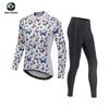 Ropa de Ciclismo Xingheng Ropa de Ciclismo de Manga Larga para Mujer Estilo Nuevo Ropa de Ciclismo y Pantalones Traje de Mujer Otoño y Verano Secado Rápido Reflectante
