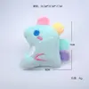 Lindo Peluche Colorido Colgante de Dinosaurio Dibujo Animado Juguete Relleno Muñeca Broche Mochila Bufanda Accesorios Materiales