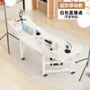 Mesa de Transmissão ao Vivo Mesa para Computador Móvel Mesa de Competição Mesa para Sala de Transmissão ao Vivo de Âncora Bancada de Trabalho com Display Rotativo