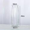 Jarrón de vidrio transparente con diseño de lirio de bambú que nutre el agua, decoración para sala de estar, arreglos florales, flores secas, estilo nórdico, para el hogar, extragrande.