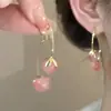 Pendientes de Perla con Pétalos Franceses de Aguja de Plata S925 para Mujer 2025 Nuevo Estilo Caliente Pendientes de Otoño e Invierno Estilo Festivo Accesorios para Orejas