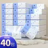 Pacote a Granel com 40 Caixas de Papel de Lenço, 60 Folhas por Pacote, Guardanapos Domésticos, Lenços Faciais, Feito de Polpa de Madeira Virgem, Papel Higiênico Resistente à Água, Atacado