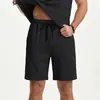 Pantalones cortos deportivos jacquard resistentes para hombre, casuales, elásticos, holgados, transpirables, de verano, para playa, europeos y americanos, en stock