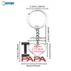 Llaveros en Blanco de Transferencia de Calor Más Vendidos Transfronterizos Día del Padre Día de la Madre Dijes para Bolsos Accesorios Creativos DIY Venta al por Mayor