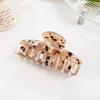 Berphoia Grande Oco Grab Clip Estilo Coreano Simples Costas Cabeça Leopard Print Hair Grab Elegante de alta qualidade Shark Clip