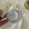 Cordón para Teléfono de Color Translúcido Estilo Coreano Goma para el Cabello para Mujeres Celebridad de Internet Goma para el Cabello sin Costuras Goma para el Cabello Simple de Moda