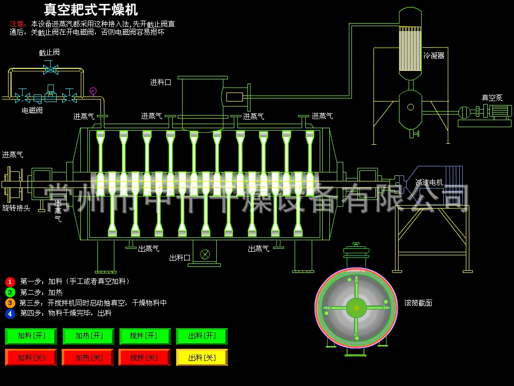 真空耙式干燥机.gif