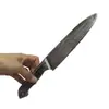Accesorios de Halloween Cuchillo Sangriento Cuchillo de Fruta Moldeado por Soplado Juguete de Plástico Cuchillo de Cocina Sangriento Artificial Danza de Trucos Performance