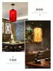 Moderna Nueva Lámpara de Araña de Linterna China Estilo Chino Linterna de Tela Pintada a Mano Pasillo de Casa de Té Restaurante Hotel Pasillo Lámpara de Araña