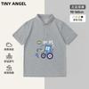 Camiseta Polo Popular Infantil de Manga Curta Transfronteiriça Roupa de Verão com Desenho para Meninos Crianças Mais Velhas Verão Top com Gola Polo