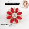 Cluster de Flores de Strass Vintage Botões de Punho de Metal Acessórios de Moda Feminina Ferragens Acessórios para Punho Francês Conjunto de Fivelas Botões Transfronteiriço