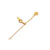 Cobre Sellado 925 Chapado en Oro Cadena de Extensión Ajustable de Silicona Cadena de Conexión para Pulsera de Perlas con Cuentas DIY Cadena de Cola