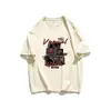 Camiseta Masculina Pesada de Verão Estilo Americano Marca da Moda Retrô Tendência Algodão Puro High Street Manga Curta Design Europeu e Americano Senso de Design Nicho Solta