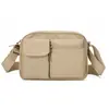Bolso bandolera de moda casual vintage ultraligero para hombre, bolso mensajero, bolso cuadrado pequeño cruzado simple para mujer
