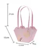 Bolsa Tote de Flores Romântica para o Dia dos Namorados, Caixa de Material de Embalagem para Arranjo Floral, Atacado de Fabricante de Sacolas de Presente de Luxo