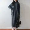 Novo cardigã extra longo para outono e inverno, 100% lã, tricô feminino com decote V, sem botões, casaco casual elegante, manga longa com bolsos, xale